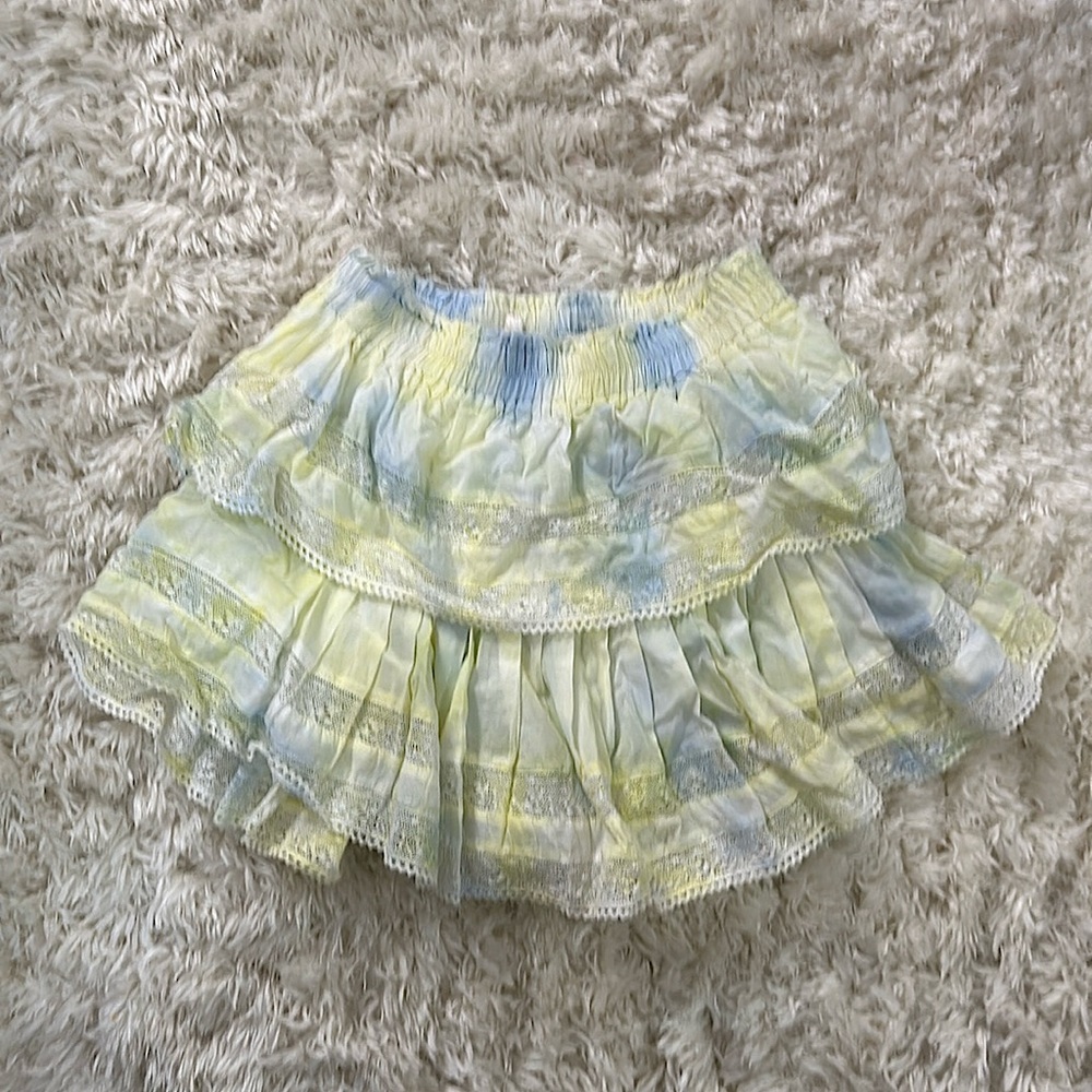 Love shack fancy tie dye skirt